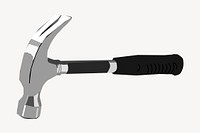 Hammer, tool clipart, illustration psd. Free public domain CC0 image.