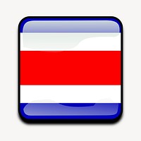 Thai flag icon clipart, illustration psd. Free public domain CC0 image.