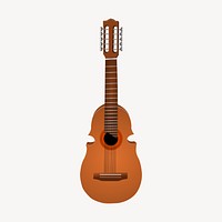 Guitar, musical instrument clipart, illustration. Free public domain CC0 image.