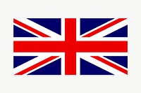 UK flag clipart, illustration vector. Free public domain CC0 image.