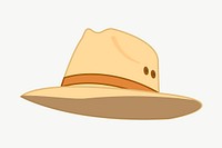 Panama hat clipart, illustration vector. Free public domain CC0 image.