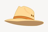 Panama hat clipart, illustration psd. Free public domain CC0 image.