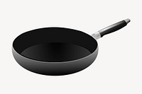 Frying pan clipart, illustration psd. Free public domain CC0 image.