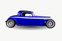 Classic car clipart, illustration vector. Free public domain CC0 image.