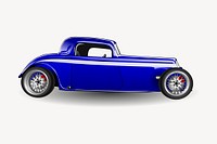 Classic car clipart, illustration psd. Free public domain CC0 image.