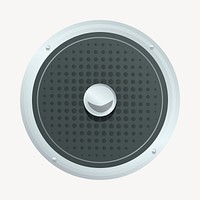 Speaker clipart, illustration psd. Free public domain CC0 image.