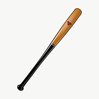 Baseball bat clipart, illustration vector. Free public domain CC0 image.