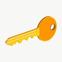 Key clipart, illustration vector. Free public domain CC0 image.