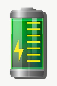 Battery clipart, illustration vector. Free public domain CC0 image.