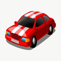 Racing car clipart, illustration vector. Free public domain CC0 image.