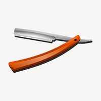 Shaving knife clipart, illustration psd. Free public domain CC0 image.