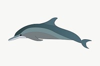 Dolphin clipart, illustration vector. Free public domain CC0 image.