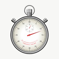 Stop watch clipart, illustration vector. Free public domain CC0 image.