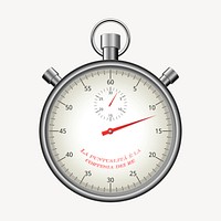 Stop watch clipart, illustration psd. Free public domain CC0 image.