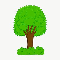 Lone tree clipart, illustration vector. Free public domain CC0 image.