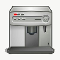 Coffee maker clipart, illustration vector. Free public domain CC0 image.