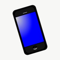 Smartphone clipart, illustration vector. Free public domain CC0 image.