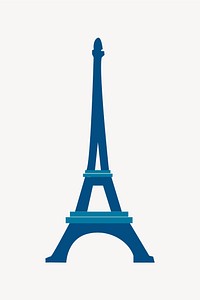 Eiffel Tower clipart, illustration vector. Free public domain CC0 image.