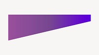 Purple gradient border collage element vector