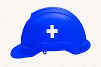 Blue safety helmet, protective equipment