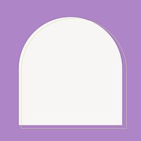 Purple arch frame background, geometric design