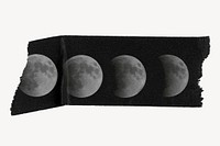Eclipse washi tape design on white background