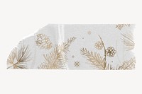Christmas washi tape design on white background