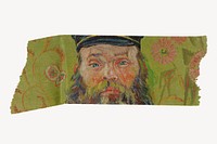 Vincent van Gogh washi tape design on white background