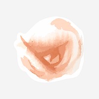 Pastel rose psd flower drawing element graphic