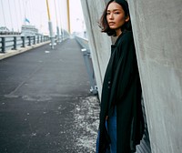 Asian woman in the city