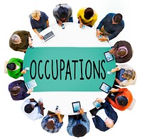 Occupations Career Job Employment Hiring Recruiting Concept