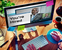 You're Hired Recruitment Employment Hiring Career Concept