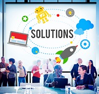 Solution Innovation Solving Progress Strategy Plan Concept