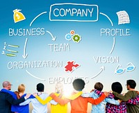 Company Organization Employees Group Corporate Concept