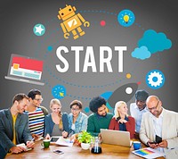 Start Mission Success Strategy Beginning Concept