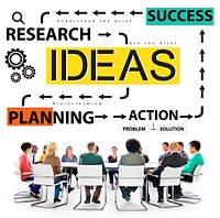 Ideas Success Planning Action Management Concept
