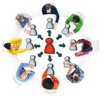 Group of People Brainstorming about Connection