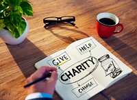 Businessman Charity Volunteer Support Planning Helping Concept
