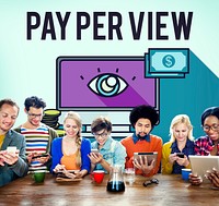 Pay Per View Online Marketing Concept