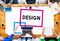 Brainstorming Teamwork Thinking Office Design Concept