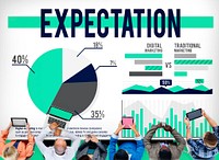 Expectation Prediction Business Marketing Strategy Concept