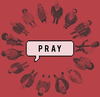 Pray Prayer Faith Confession Hope Religion Worship Concept