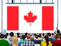 Canada National Flag Seminar Business People Concept