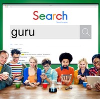 Global Search Website Browser Guru Concept