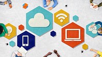 Cloud Technology Internet Online Graphic Concept