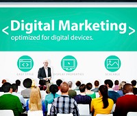 Digital Marketing Web Page Seminar Presentation Concept