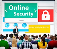 Digital Online Business Security Network Working Concept