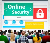 Digital Online Business Security Network Working Concept
