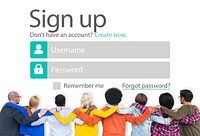 Sign Up Register Online Internet Web Concept