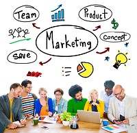 Marketing Strategy Team Business Commercial Advertising Concept